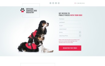 Responsivt Landing Page-mall #58514