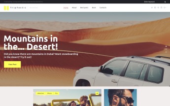 Tema De WordPress "TripTastic - Blog de Viajes" #58562