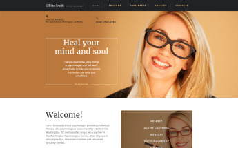 Website Vorlage namens "Psychologe" #58529