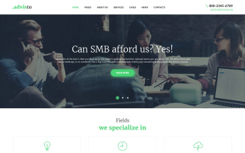 Advisto - Financial Advisor Consultancy WordPress Theme