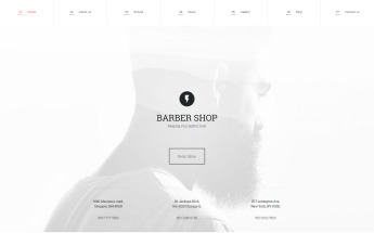 Hair Salon Responsive Moto CMS 3 Template