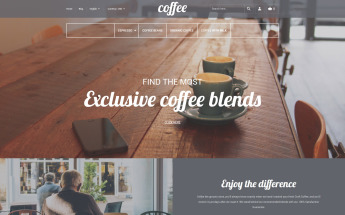 Magento Theme namens "Coffee Shop" #58605