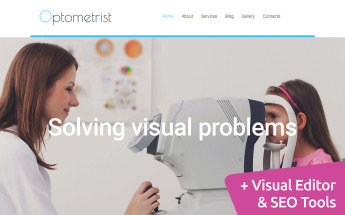 Moto CMS 3 Template namens "Optometry" #58695