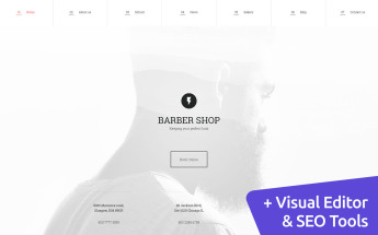 Responsywny szablon Moto CMS 3 Barbershop #58698
