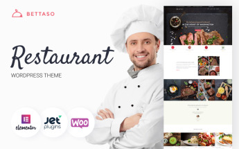 Responzivní WordPress motiv "Bettaso - Kavárna & Restaurace" #58667