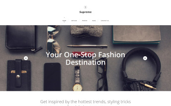 Modèle Moto CMS 3 adaptatif pour site de mode #58770