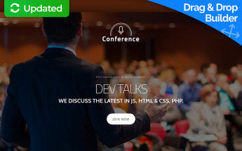 Conference Moto CMS 3 Template