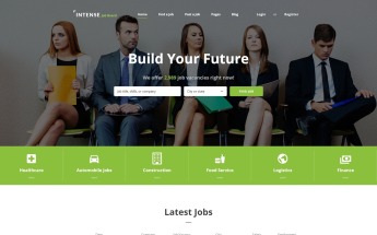 INTENSE Job Board Website Template
