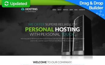 Plantilla Moto CMS 3 Responsive para Sitio de Hosting #58805
