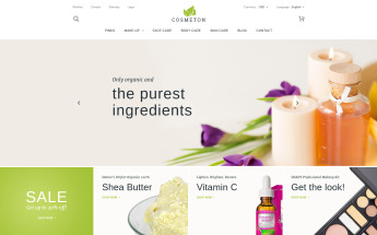 "Cosmeton - Skin Care" - адаптивний PrestaShop шаблон №58968