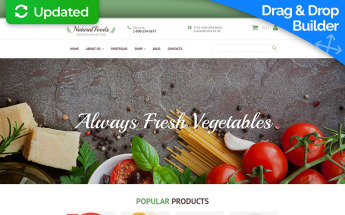 Food Store Responsive MotoCMS Ecommerce Template