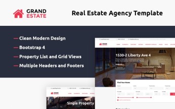 "Grand Estate" Responsive Website template №58944