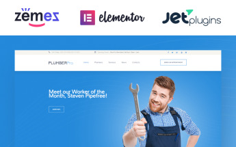 Responsivt Plumbing Services Responsive WordPress-tema #58990