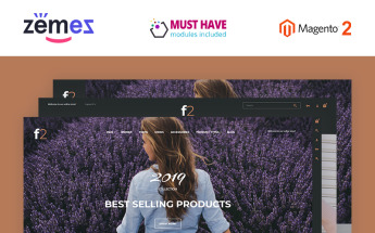 Template Magento Responsive #58948 "F2 – Boutique di Moda"