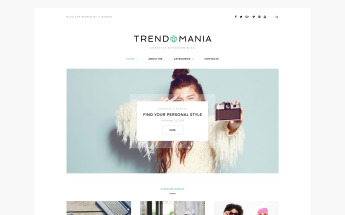 Trendomania - Lifestyle & Fashion Blog WordPress Theme