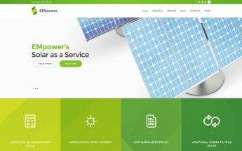 WordPress Theme namens "EMpower - Solaranlagen" #58946