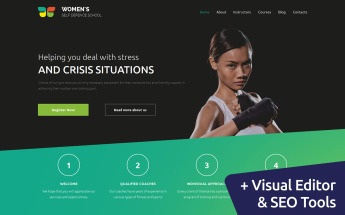 Best Martial Arts Moto CMS 3 Template