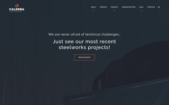 Caldera - Steelworks and Constructions Tema WordPress №59027