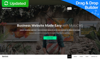 Moto CMS 3 Template namens "Spectrum Business" #59000