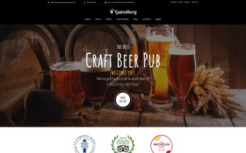 Motyw WordPress GutenBerg - Beer Pub and Brewery #59005