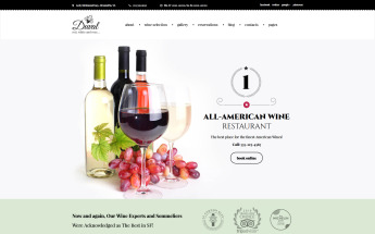 Responsywny motyw WordPress Duval - Wine Restaurant #59007