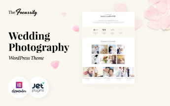 Reszponzív Focussity - Wedding Photography WordPress sablon 59049