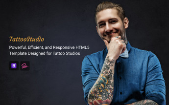 Tattoo Salon - Beauty Responsive HTML Website Template