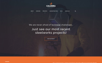 Tema De WordPress "Caldera - Steelworks and Constructions" #59027