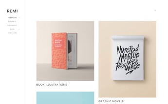 Template WordPress Responsive #59020 "Remi - Photographer Portfolio"