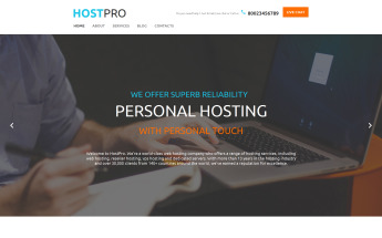 Hosting Moto CMS HTML Template