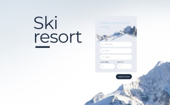 Plantilla Para Página De Aterrizaje Responsive para Sitio de Esquí #59100