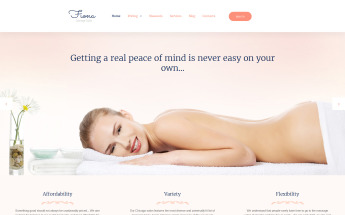 Responsive Masaj Salonu Moto Cms 3 #59152