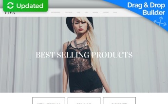 Modello MotoCMS E-commerce Responsive #59282 per Un Sito di Fashion Store