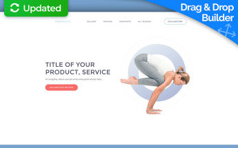 Plantilla Para Página De Aterrizaje Responsive para Sitio de Yoga #59246
