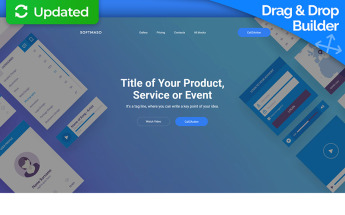 Software Responsive Landing Page Template