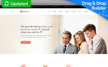 Auditelix - Accounting Premium Moto CMS 3 Template