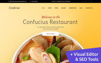 Chinese Restaurant Moto CMS 3 Template