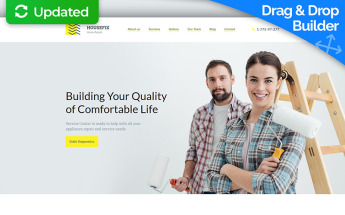 Housefix - Home Repairs Premium Moto CMS 3 Template