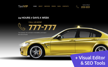 Taxi Company Moto CMS 3 Template
