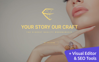 Fine Jewelry Templates Moto CMS 3 №59512