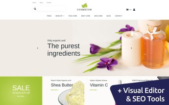 Plantilla MotoCMS Para Comercio Electrónico "Cosmeton - Skin Care Responsive" #59521
