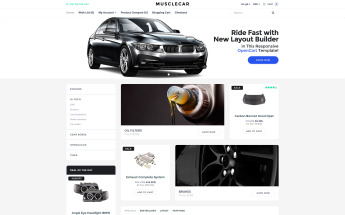 Responzivní OpenCart šablona "Musclecar Responsive" #59565