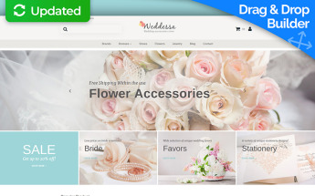 Reszponzív Weddessa - Wedding Store Responsive MotoCMS Ecommerce sablon 59522