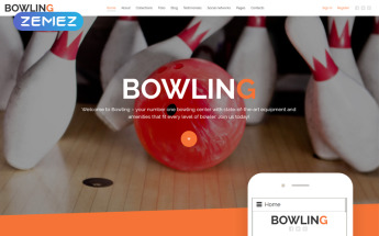 "Bowling" thème Joomla adaptatif #60034