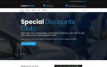 CleanWheel Car Wash WordPress Theme