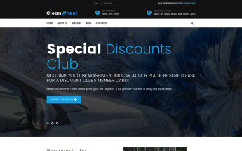 CleanWheel Car Wash WordPress Theme