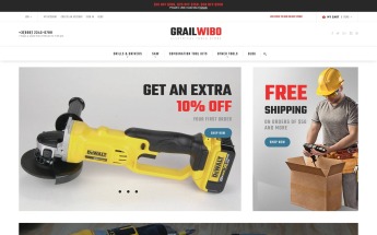 "GrailWibo" Responsive Magento Thema №60071