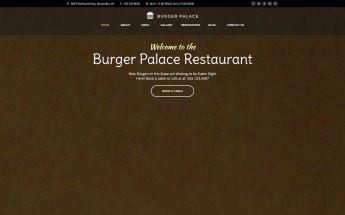 Burger Palace - Fast Food Restaurant WordPress Theme