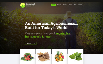Responsivt Farmland - Agriculture & Farming WordPress-tema #60117