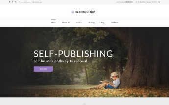WordPress Theme namens "BookGroup - Buchverlage" #60118